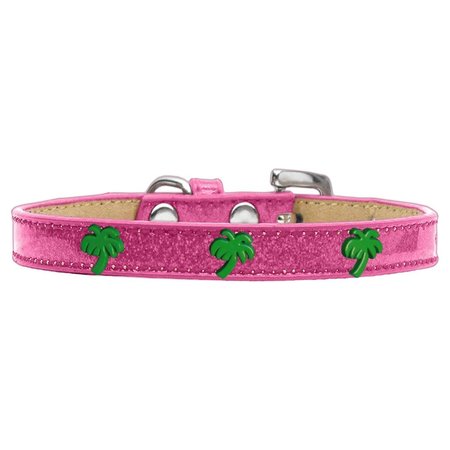 MIRAGE PET PRODUCTS Green Palm Tree Widget Dog CollarPink Ice Cream Size 16 633-24 PK16